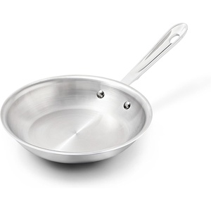 All-Clad D3® Stainless Steel 8 inch Frying Pan- Made in the USA- The Original Bonded Professional Cookware- Oven Safe & Induction Compatible(8″ Stainless Steel Frying pan)