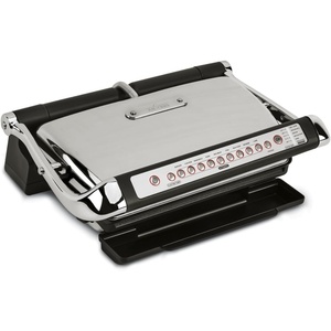 All-Clad Electric Indoor Grill, AutoSense Stainless Steel Panini Grill Press Sandwich Maker, Automatic 1800W Smokeless, Removable Plates, Dishwasher Safe(Silver)