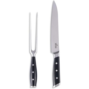 All-Clad Forged German Stainless Steel Curved Paring Knife 3.5 Inch, Fully Forged, Expert Precision, Home Kitchen Knife, Cook Tool, Kitchen Tool, Cookware Utensil, Ultra Sharp Knives(Silver/Black)