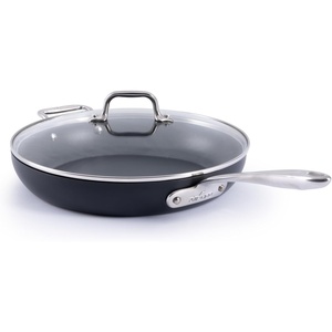 All-Clad HA1 Expert Hard Anodized Nonstick Fry Pan 2 Piece Set, 8″ & 10″ Induction, Oven Safe 500F, Kitchen Frying Pans, Skillets, Ergonomic Handle, Premium Cookware, Dishwasher Safe, Black(12″)