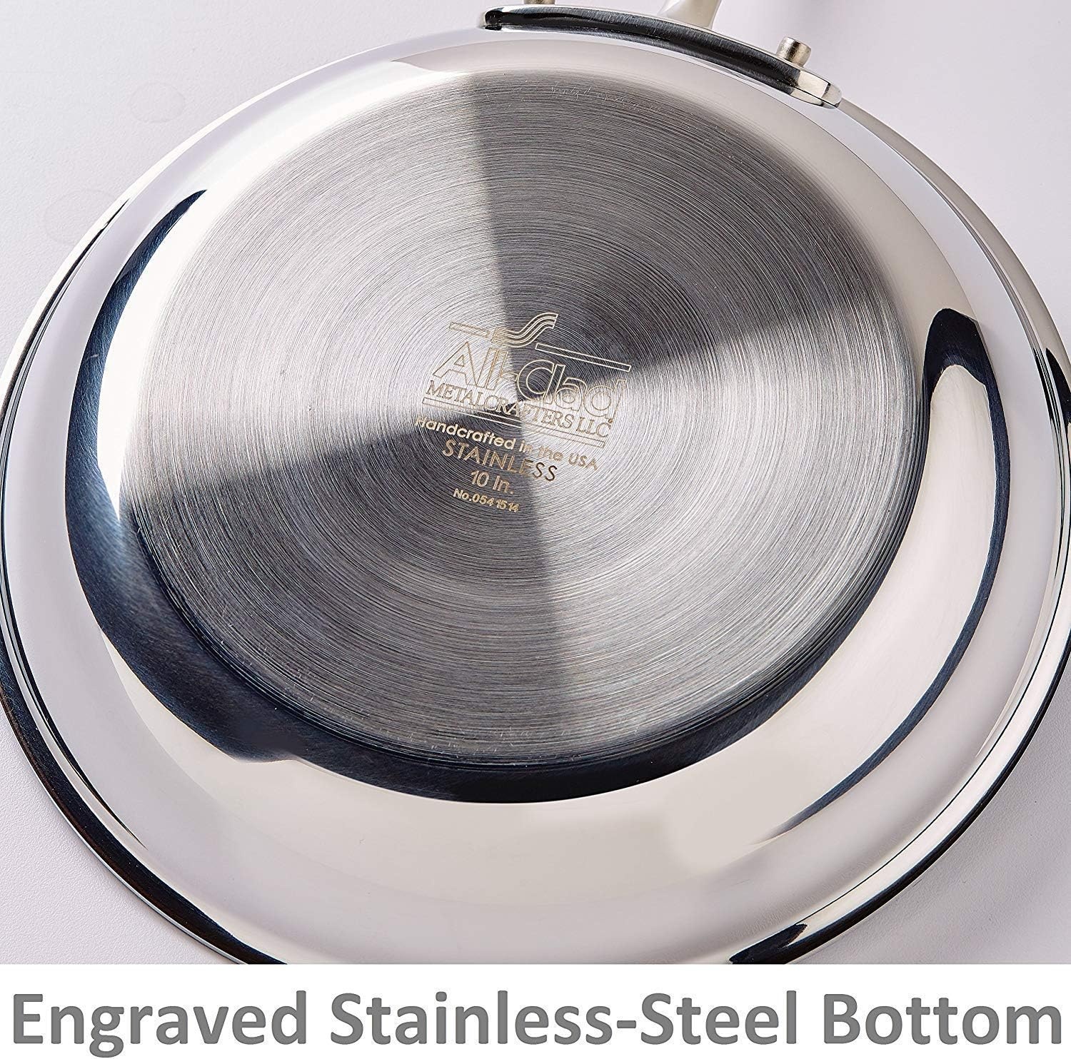 image:imageAllClad D3 3Ply Stainless Steel Fry Pan with Lid 12 Inch Induction Oven Broil Safe 600F Pots and Pans Cookware amp D3 Stainless Steel Frying Pan 8 and 10 Inch Cookware Set 2 Silver12Inch