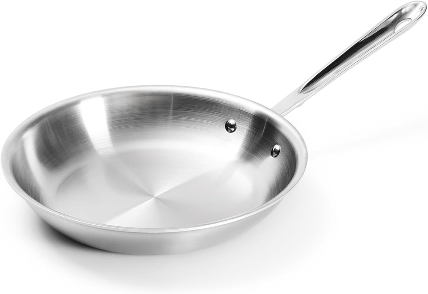 image:imageAllClad D5 5Ply Brushed Stainless Steel Fry Pan 8 Inch Induction Oven Broiler Safe 600F Pots and Pans Cookware SilverStainless Steel