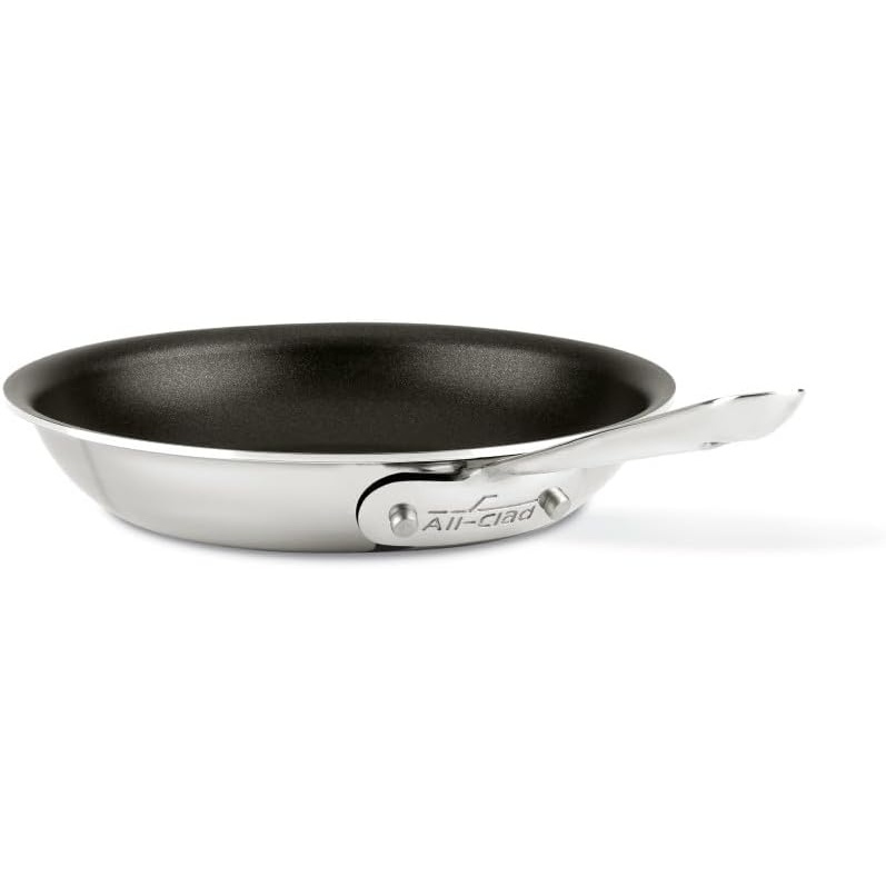 image:imageAllClad D3 3Ply Stainless Steel Nonstick Fry Pan 10 Inch Induction Oven Broiler Safe 500F Pots and Pans Cookware SilverStainless Steel