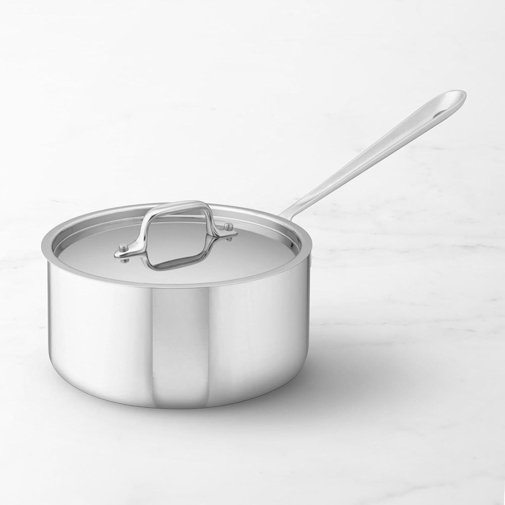 image:imageAllClad Stainless Steel Saucepan Cookware 3Quart SilverSilver